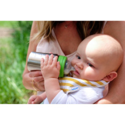 Baby - Kid Kanteen, 266 ml mittlerer Trinkfluss Brushed Stainless